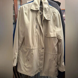 Vintage IZZI Zip Button Utility Jacket Women's L Teaf Leaf Green